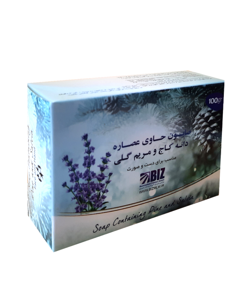 صابون دانه کاج و مریم گلی پک 3 تایی | ضد جوش، لایه بردار طبیعی و شفاف کننده پوست