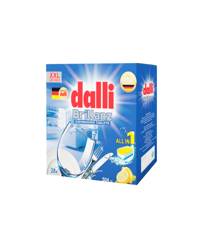 قرص ماشین ظرفشویی دالی Dalli برای شستشوی کامل و درخشان کردن ظروف